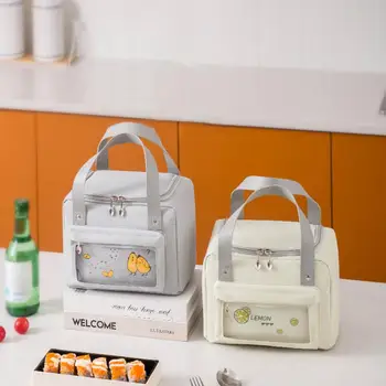 Водонепроницаемые изолированные сумки-ланч-боксы Женские детские термосумки-бенто-охладители для пикника на открытом воздухе Контейнер для хранения продуктов