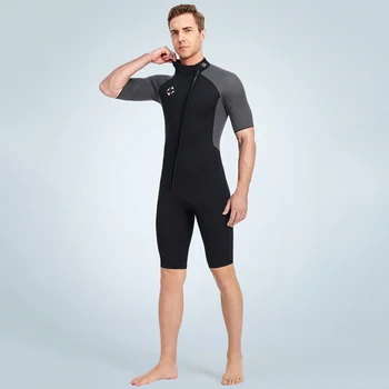 Неопреновая одежда для дайвинга, защищающая от холода, цельный купальник для подводного плавания и серфинга с застежкой-молнией, защищающий от царапин, уличные аксессуары