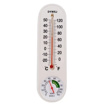 Термометр с измерителем влажности для внутренних наружных стен Вертикальный термометр/гигрометр для контроля температуры для дома