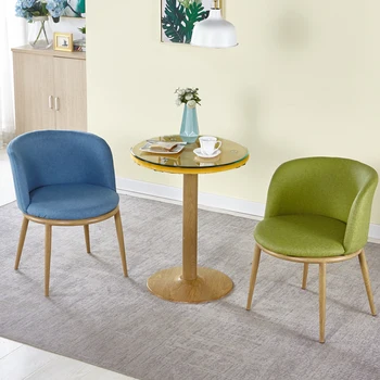 Обеденный стул в скандинавском стиле на заказ для кухонной мебели Со спинкой, простой современный минималистичный железный табурет, обеденный стул для дома