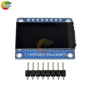 1,14 Дюймовый TFT-дисплей Ips OLED-Дисплей ЖК-Экран 1,14 Дюйма St7789 HD LCD TFT-Дисплей 135x240 для Arduino STM32 8pin ЖК-модуль