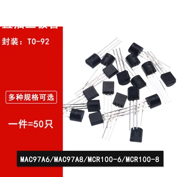50шт MAC97A6 MAC97A8 MCR100-6 MRC100-8 однонаправленный тиристорный встроенный триод TO-92