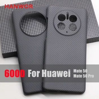HANWOR 600D ультратонкий чехол для телефона из арамидного волокна для Huawei Mate 50 Pro Премиум-класса, ультратонкие чехлы Mate 50 из арамидного волокна, чехол для телефона