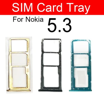 Лоток для SIM-карты для Nokia 5.3 Слот для sim-карты Адаптер для чтения SD-карт Запасные части для ремонта