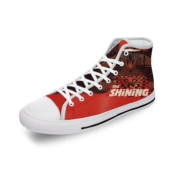 The Shining Movie Jack Torrance Белая ткань Модная парусиновая обувь с высоким берцем с 3D-принтом Для мужчин и женщин, легкие дышащие кроссовки