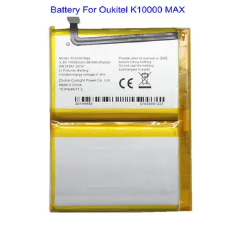 1x 10000 мАч/38.0 Втч K10000 Max Сменная батарея для телефона Tab для аккумуляторов Oukitel K10000 Max