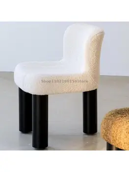Скандинавский дизайнерский шерстяной обеденный стул, книжный стул, туалетный стул wabi-Sabi wind INS, влияющий на мебель, художественная инсталляция на окне