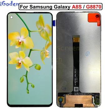 Для SAMSUNG Galaxy A8S G8870 SM-G8870 SM-G887FZ G887FZ ЖК-дисплей С сенсорным Экраном Digitizer В сборе Для SM-G8870 LCD