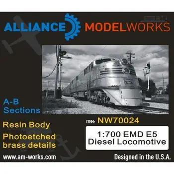AM-WORKS NW70024 1/700 Комплект деталей для модернизации тепловоза EMD E5