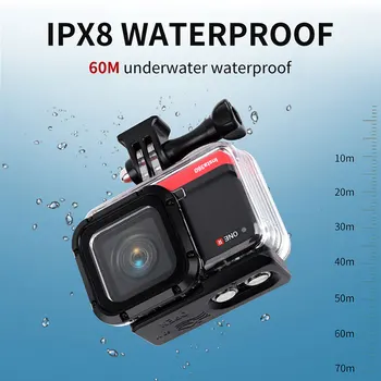 Для insta360 one rs 4K 60m/gopro 10 экшн-камера gopro 9 50m сенсорный водонепроницаемый защитный чехол для дайвинга