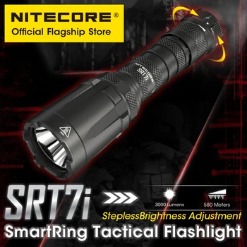 Перезаряжаемый Тактический Фонарь NITECORE SRT7i USB-C SmartRing С Плавной Регулировкой яркости, аккумулятор NL2150HPi
