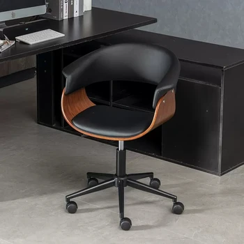 Компьютерное кресло простое, легкое, роскошное, удобное и для сидячего образа жизни. Простое рабочее кресло из массива дерева с подъемным механизмом chai