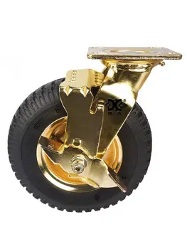 1 шт. Роликовое 8-дюймовое позолоченное надувное колесо Резиновая Гостиничная тележка для багажа Air Universal