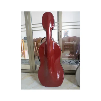 высококачественный футляр для виолончели из стекловолокна one /wheells 4/4, винно-красный футляр для виолончели