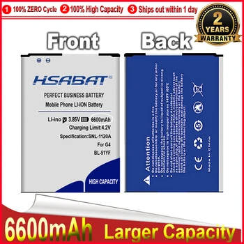 HSABAT 0 Цикл 6600 мАч BL-51YH BL-51YF Батарея для LG G4 H810 F500K F500L H815 H81 H818 H819 VS999 V32 VS986 LS991 F500 F500S