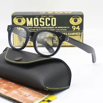 Оправа для оптических очков Для мужчин и женщин Johnny Depp VILDA Винтажные очки Компьютерная Ацетатная оправа для очков для мужчин С прозрачными линзами