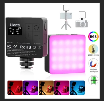Ulanzi VL49 RGB Pro Video Light Mini LED Camera Light 2500 мАч Перезаряжаемая Магнитная Светодиодная Лампа для Видеоблога Youtube Tik Tok