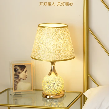 Светильник для спальни luxury 2023 новая теплая настольная лампа в китайском стиле в стиле ретро, прикроватная тумбочка для главной спальни