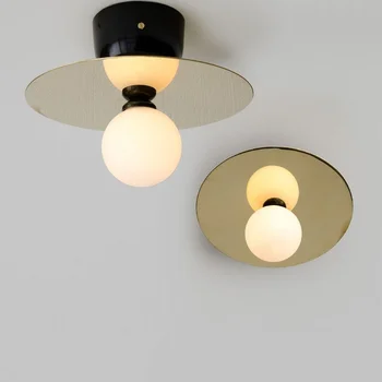 Креативный светодиодный потолочный светильник Золотой Современный декор для кухни в стиле лофт Потолочные светильники для спальни, гостиной, столовой, декоративный светильник
