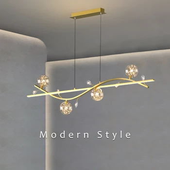 Потолочный подвесной светильник Nordic LED для столовой, кухни, гостиной, люстры Gypsophila Luster, подвесной светильник с дистанционной регулировкой яркости