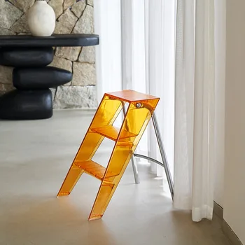 Многофункциональная лестница для дома Nordic, прозрачная откидная нескользящая лестница для педалей, встроенная лестница в елочку