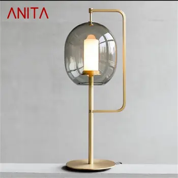 Современная креативная настольная лампа ANITA Nordic, дизайн фонаря, Настольная лампа, Декоративная для дома, гостиной