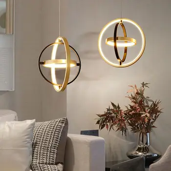 Дизайнерская вращающаяся лампа для гостиной, современная креативная спальня, столовая, бар, веранда, простые складные светодиодные подвесные светильники