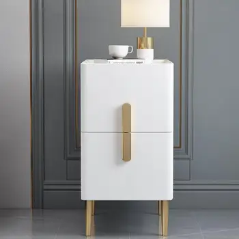 Белые шкафы для спальни, Металлический Многофункциональный Умный Ночной столик, Простая Модная мебель для небольших помещений YYY45XP