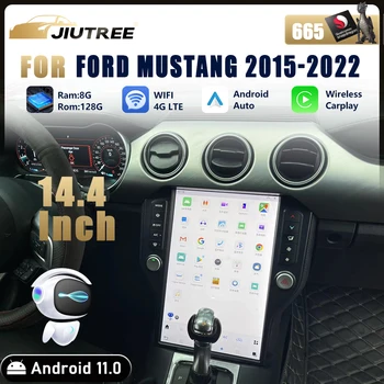 Автомобильное Радио 128 Г 14,4 дюймов Для Ford Mustang 2015 2016 2017-2022 Android 11 сенсорный Экран GPS Головное Устройство Мультимедийный Плеер Авто Радио