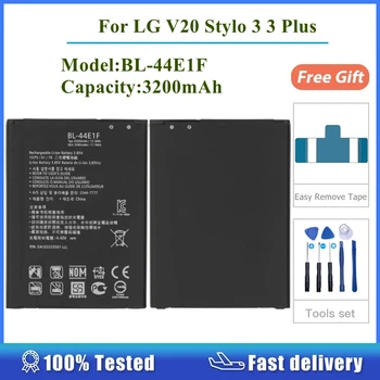 Для LG V20 Stylo 3 Plus VS995 US996 LS997 H990DS H910 H918 F800 H990 BL-44E1F Замена запасных частей Мобильного аккумулятора 3200 мАч