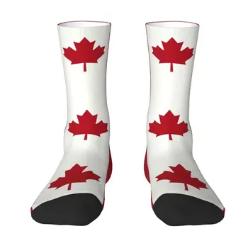 Забавные носки с флагом Канады, мужские и женские теплые носки с 3D-печатью, патриотичные носки для баскетбольной спортивной команды