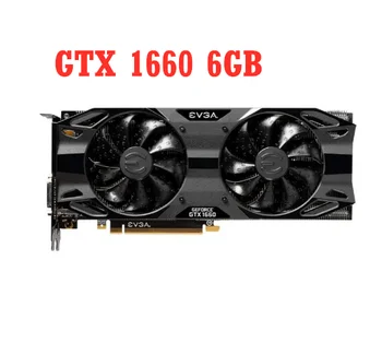 Игровая видеокарта EVGA GTX 1660 6GB Видеокарты NVIDIA GeForce GTX 1660 6GB Видеокарты GPU Для настольных компьютерных игр GTX1660 6G