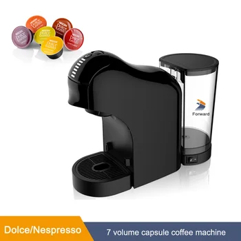 Светодиодная 7-объемная Многокапсульная кофеварка для горячей/холодной воды Dolce Gusto Milk Nespresso Capsule ESE Pod Молотый кофе 15 бар 3 в 1
