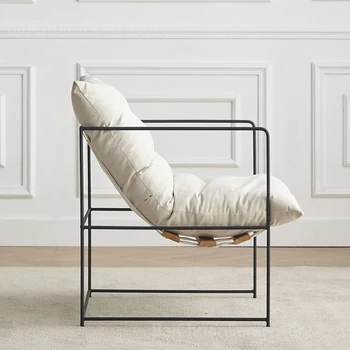 Роскошный обеденный стул Nordic Lazy С одним утюгом, Современный дизайнерский диван, обеденный стул, Минималистичная мебель для гостиной Sillas De Comedor