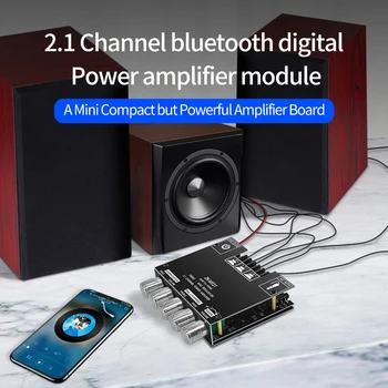 ZK-MT21 Bluetooth + 3,5 ММ AUX Вход 2,1-канальный модуль цифрового усилителя мощности Bluetooth Мини-Мощная плата plifier 2X50 Вт + 100 Вт
