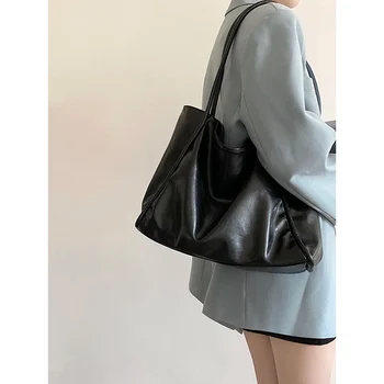 Модные сумки из искусственной кожи, женская сумочка в стиле ретро, хозяйственная сумка, повседневные женские офисные сумки, сумка через плечо для пригородных поездок.