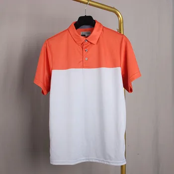 2023 Рубашки для гольфа, Мужские рубашки поло для гольфа с коротким рукавом, Мужские футболки для спорта на открытом воздухе, стрейчевые, быстросохнущие