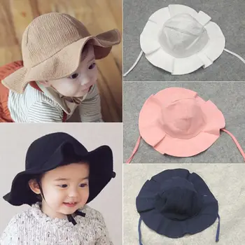 2018 Недавно Прекрасный Симпатичный Новорожденный Мальчик Летняя панама для девочек, хлопковая Солнцезащитная кепка для малышей, 3 стиля