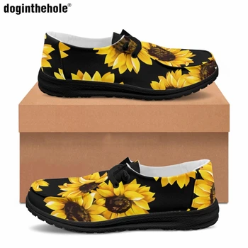 Мужская модная повседневная обувь на плоской подошве Sunflower Art Design Trend Мужские деловые лоферы Мужской люксовый бренд Dude Shoe