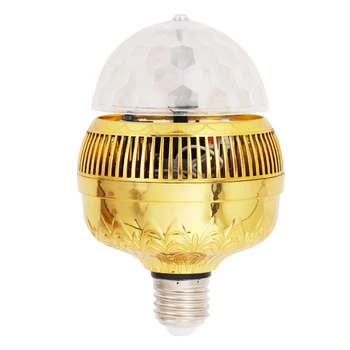 E27 диско лампочка, стробоскоп для вечеринок, RGB мультикристаллический диско шар, стробоскопическая лампа