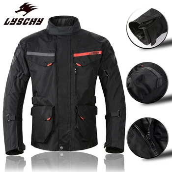 Мужская мотоциклетная куртка, зимняя куртка, теплая непромокаемая одежда, сертифицированные CE накладки, пальто для мотокросса, велосипедная куртка с защитой от падения