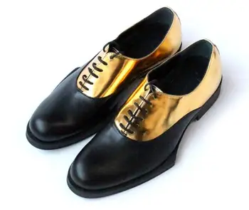 Новая мужская официальная обувь ручной работы из натуральной кожи на шнуровке, мужская обувь в деловом стиле, оксфорды