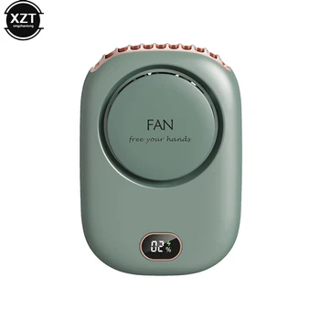 Портативный шейный вентилятор-охладитель воздуха USB Перезаряжаемый Мини-электрический вентилятор без лопастей, Подвесной ручной бесшумный вентилятор для путешествий на свежем воздухе
