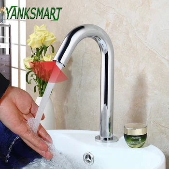 Автоматические Бесконтактные Сенсорные краны для ванной комнаты YANKSMART Водосберегающий Индуктивный Электрический кран для подачи электроэнергии Смеситель Водопроводный кран