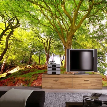 Пользовательские 3D-фрески beibehang, Новые живописные леса, 3D стереофонический фон, вымощенный диван в гостиной, 3D фотообои, живопись