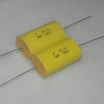 MF 100V27UF 27.0j 276J осевой делитель частоты постоянного тока 100 В постоянного тока металлизированный пленочный конденсатор цена 1шт