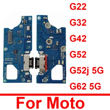 USB Зарядная Док-Станция Для Mototrola MOTO G22 G32 G42 G52 G52j G62 5G USB Зарядное Устройство Разъем Порт Микрофонная Плата Запчасти