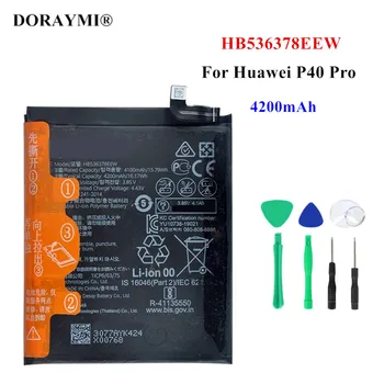 Оригинальный аккумулятор HB536378EEW емкостью 4200 мАч для Huawei P40 Pro, запасные аккумуляторы для телефонов + инструменты
