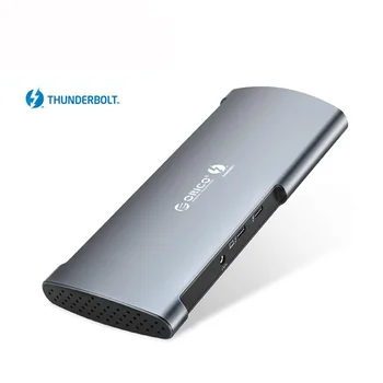 ORICO 40 Гбит/с Док-станция Thunderbolt 3 USB Type C концентратор для 8K DP USB3.0 RJ45 SD4.0 Адаптер для зарядки мощностью 60 Вт