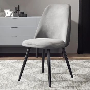 Скандинавские бархатные обеденные стулья, мебель для дома, Современный минималистичный стул для макияжа со спинкой 